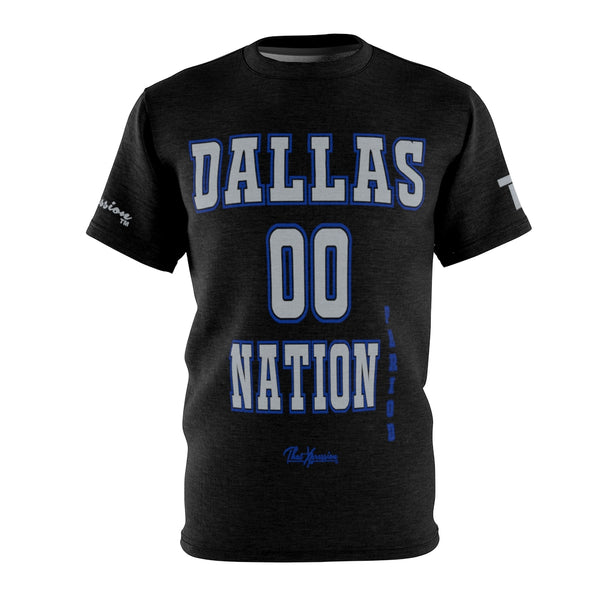 ThatXpression's Dallas Nation Period Sports Themed Blue Gray Unisex T-shirt