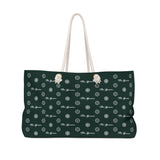 ThatXpression Fashion's Elegance Collection Green and White Designer Weekender Bag