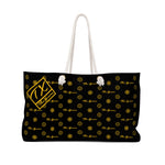 ThatXpression Fashion's Elegance Collection Yellow and Black Designer Weekender Bag