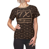 ThatXpression Fashion's Elegance Collection Brown and Tan Boxed Women's T-Shirt