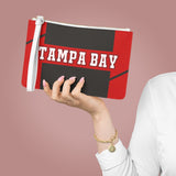 ThatXpression Fashion's Elegance Collection Red & Pewter Tampa Bay Designer Clutch Bag