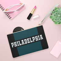 ThatXpression Fashion's Elegance Collection Black & Green Philadelphia Designer Clutch Bag