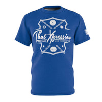 ThatXpression Fashion Train Hard & Takeover Chain Royal Unisex T-Shirt CT73N