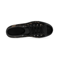 ThatXpression Fashion's Elegance Collection Black and Tan Women's High-top Sneakers