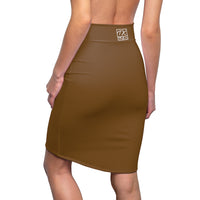 ThatXpression Fashion Brown Women's Pencil Skirt 1YZF2