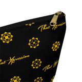 ThatXpression Fashion's Elegance Collection Black and Yellow Accessory Pouch