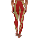 ThatXpression Fashion Red Gold Savage Themed Spandex Leggings-RL2