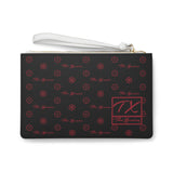 ThatXpression Fashion's Elegance Collection Red and Black Designer Clutch Bag