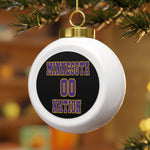 Minnesota Nation Festive Christmas Ball Ornament With Ribbon