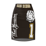 ThatXpression's San Diego Women's Baseball Pencil Skirt