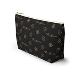 ThatXpression Fashion's Elegance Collection Black and Tan Accessory Pouch