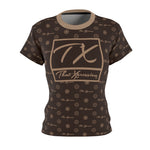 ThatXpression Fashion's Elegance Collection Brown and Tan Boxed Women's T-Shirt