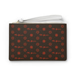 ThatXpression Fashion's Elegance Collection Brown and Orange Designer Clutch Bag