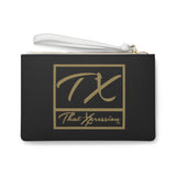 ThatXpression Fashion's Elegance Collection Black & Gold New Orleans Designer Clutch Bag