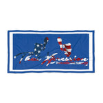 ThatXpression Train Hard And Takeover Flag Stars & Stripes Gym Fitness Towel 1PTFY