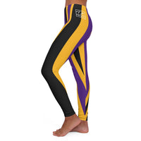 ThatXpression Fashion Purple Black Savage Themed Spandex Leggings-RL2