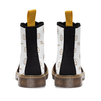 ThatXpression Fashion's Elegance Collection X3 White and Brown Men's Boots