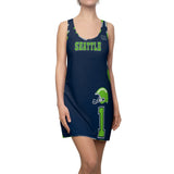 ThatXpression Fashion Seattle Home Team Camo Racerback Jersey Dress