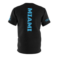 ThatXpression's Miami Nation Period Sports Themed Purple Teal Unisex T-shirt