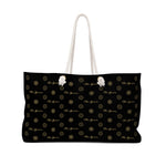 ThatXpression Fashion's Elegance Collection Black and Gold Designer Weekender Bag