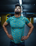 ThatXpression Elegance Men's Orange Teal S12 Designer T-Shirt