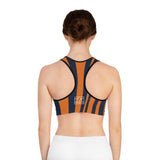 ThatXpression Auburn Striped Sports Bra