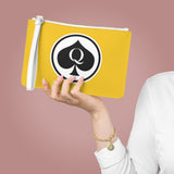 Queen Of Spades Collection Yellow Clutch Bag