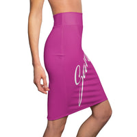 ThatXpression Fashion Pink Savage Women's Pencil Skirt 7X41K