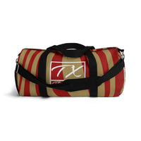 ThatXpression Train Hard & Takeover Gym Fitness Stylish Red Gold Duffel Bag