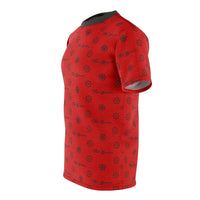 ThatXpression Elegance Men's Buccaneer Pewter Red S12 Designer T-Shirt