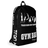 ThatXpression Fitness Train Hard And Takeover Black & White Gym Bag