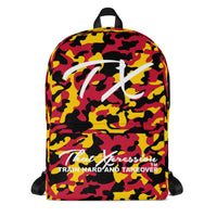 ThatXpression Fashion Red Yellow Camo Backpack