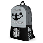 ThatXpression Fashion Fitness Women's I Fly! Cheerleader Gym Black Grey White Backpack