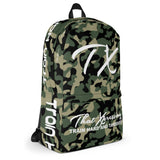 ThatXpression Camo Green TX Train Hard And Takeover Backpack