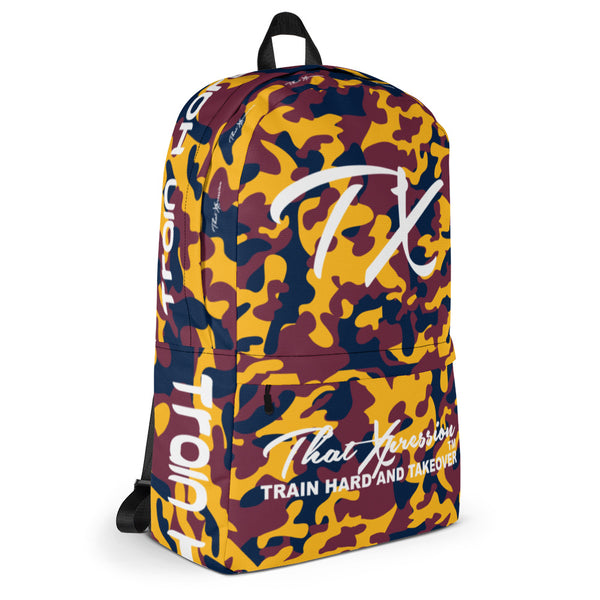 ThatXpression Fashion Navy Red Gold Themed Backpack