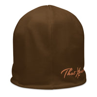 ThatXpression Fashion Badge Brown Unisex Beanie