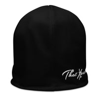 ThatXpression Fashion Badge White Unisex Beanie