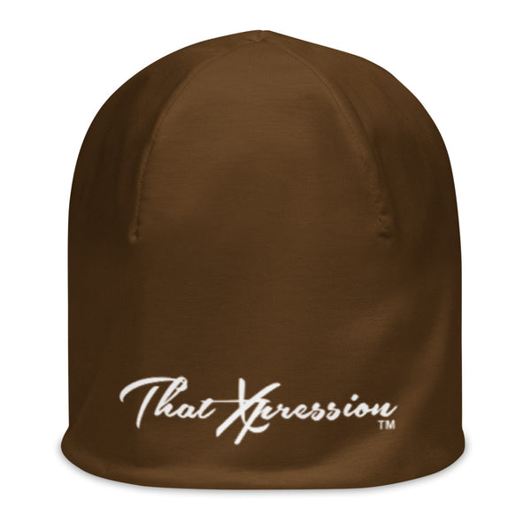 ThatXpression Fashion Signature Brown Unisex Beanie
