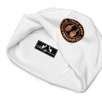 ThatXpression Fashion Badge White Unisex Beanie