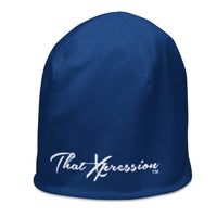 ThatXpression Fashion Signature Blue Unisex Beanie