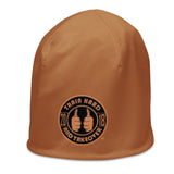 ThatXpression Fashion Badge Brown Tan Unisex Beanie
