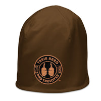 ThatXpression Fashion Badge Brown Unisex Beanie