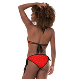 ThatXpression Fashion's Elegance Collection Red and Tan Reversible Bikini