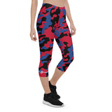 ThatXpression Fashion Clippers Camo Scheme Capri Leggings