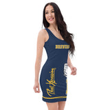 ThatXpression Fashion Baseball Fan Brewers Themed Fitted Dress