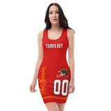 ThatXpression's 4 Color Tampa Bay Home Team Fitted Dress