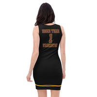 ThatXpression Fashion Washington Sports Themed Fitted Football Dress