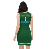 ThatXpression Fashion Milwaukee Home Team Cream Green Fitted Dress