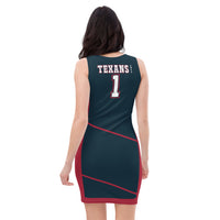 ThatXpression Fashion Texans Swag Themed Racerback Dress