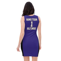 ThatXpression Home Team Baltimore Jersey Themed Dress